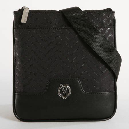 versace jeans sacoche linea chevron dis 4 noir|versace jeans black.